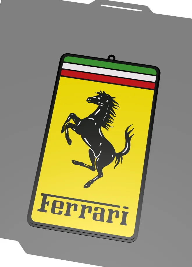 Ferrari Keychain, photo 2 of 2 - Ferrari Keychain Generative Art