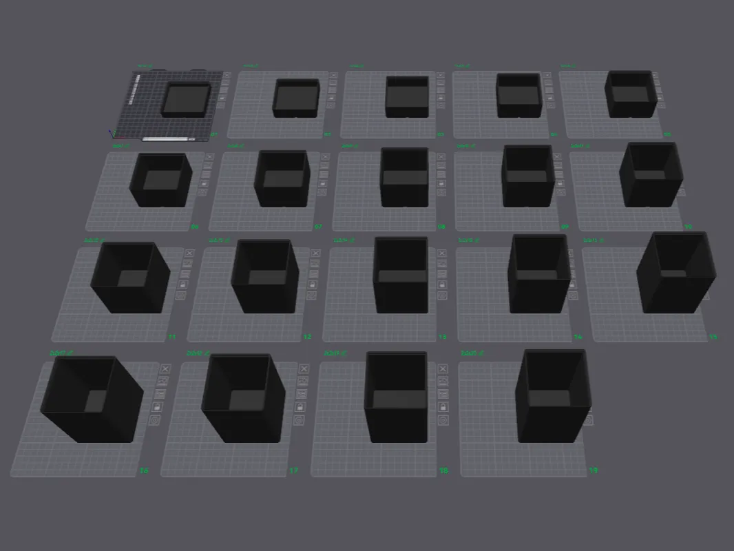 Gridfinity 2x2 Stackable Boxes