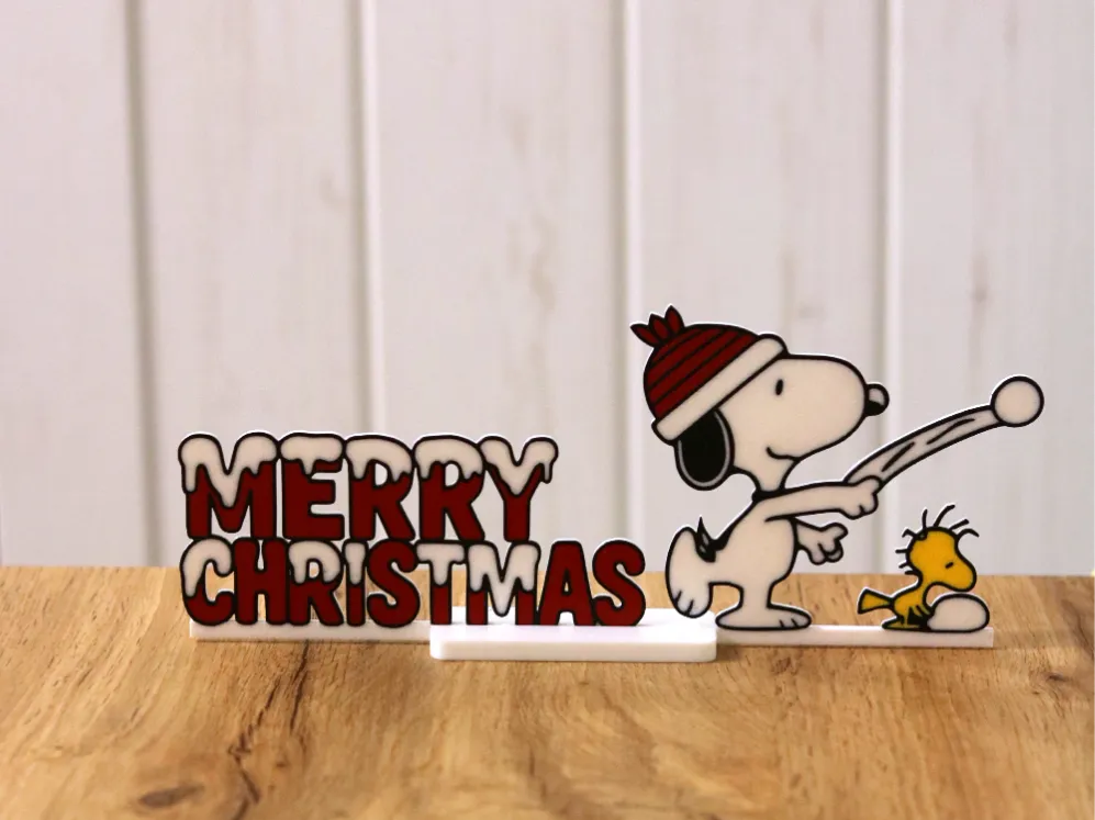 Snoopy Christmas Shelf Decor