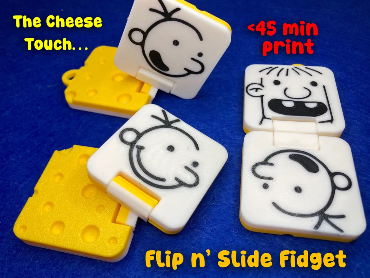 Diary Wimpy Kid Slider + Flip Fidget (+ Keychain) - Slider & Puzzle Keychains, in stock in India