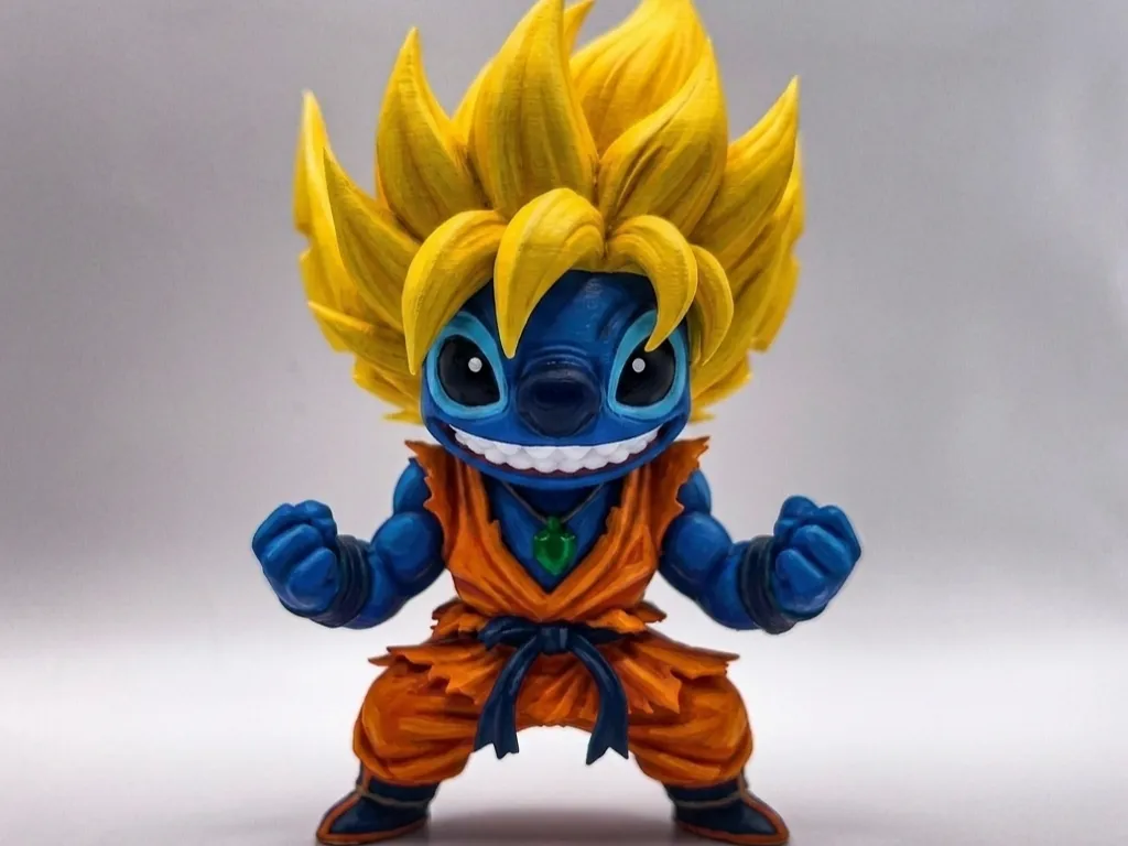 Stitch Super Saiyan (SSJ) Crossover Figurine