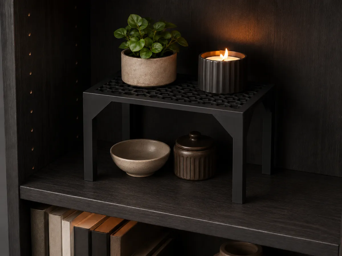 Modular Shelf Insert for IKEA Billy, Display Riser