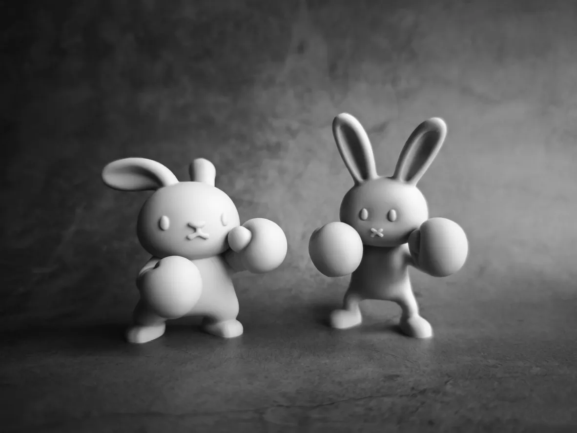 Boxing Bunny 2 - Desk Decoration Toy Ornament, photo 4 of 4 - Boxing Bunny 2 - Desk Decoration Toy Ornament Sports & Fitness