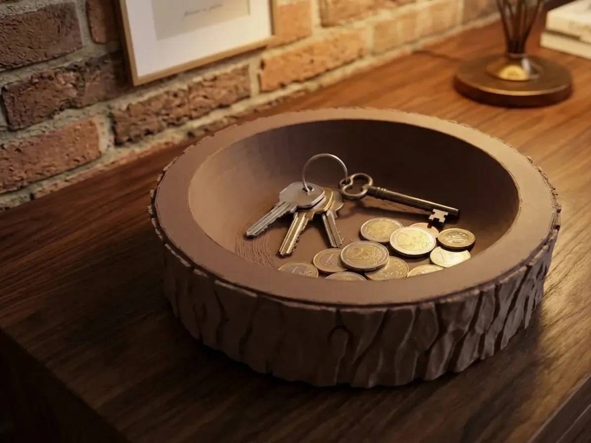 Wood Style Key Dish