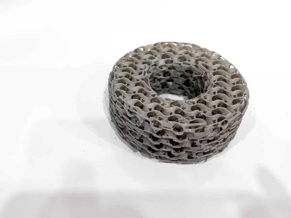 TPU Squishy Donut Fidget, Crunchy Lattice, photo 2 of 2 - TPU Squishy Donut Fidget, Crunchy Lattice Toys & Games
