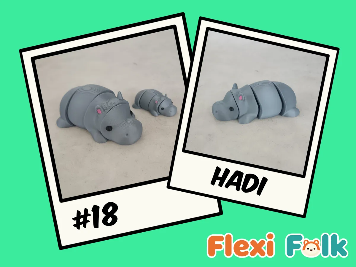 Flexi Folk #18 - Hadi The Hippo - Characters, in stock in India