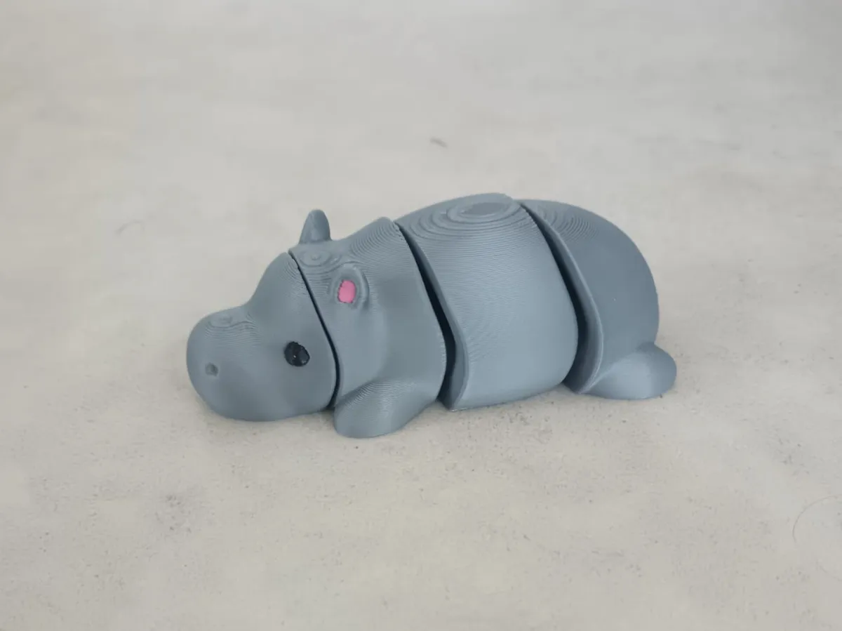 Flexi Folk #18 - Hadi The Hippo, photo 2 of 4 - Flexi Folk #18 - Hadi The Hippo Toys & Games