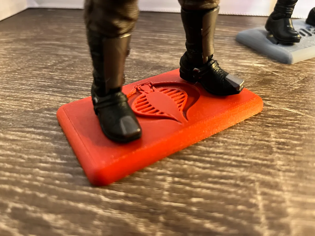 Gi Joe Classified Cobra figure stand, photo 3 of 3 - Figure Display Stands & Bases, toy