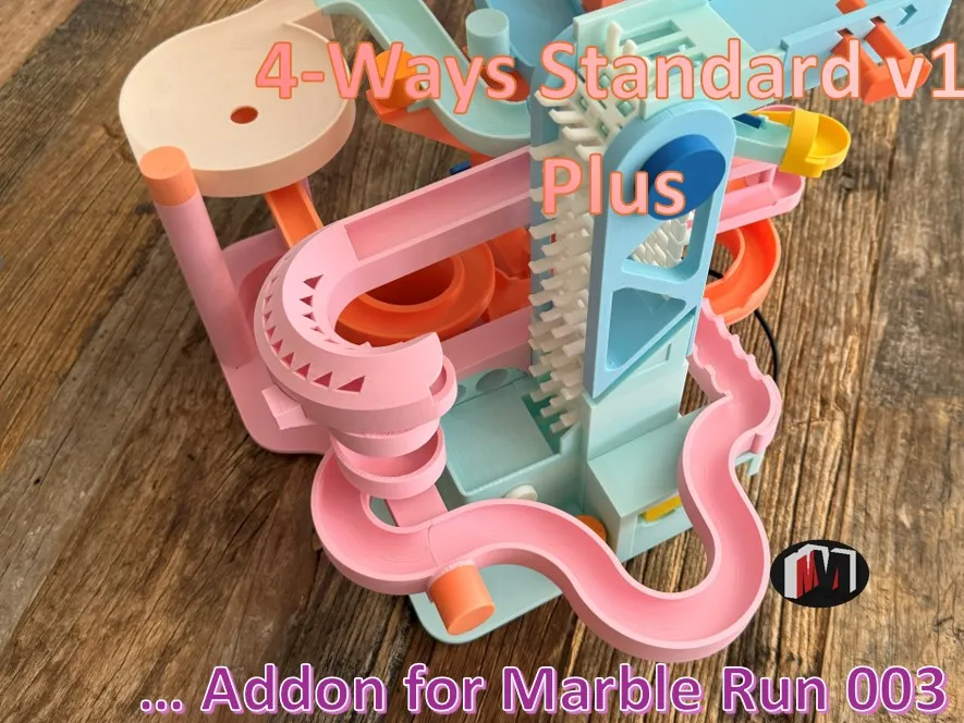 Marble Run 003 4-Ways Standard v1 Plus