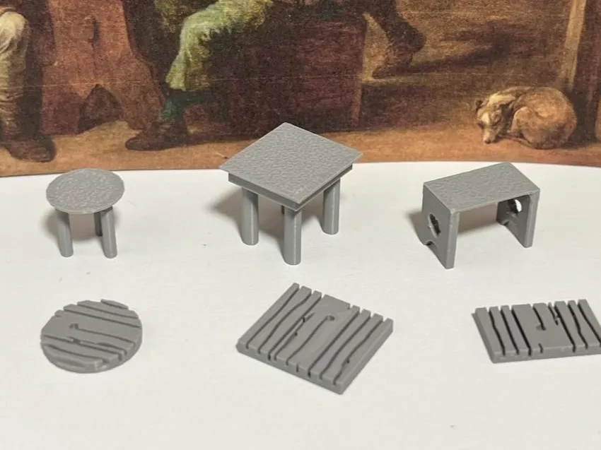 D&D Small Stools and a Side Table