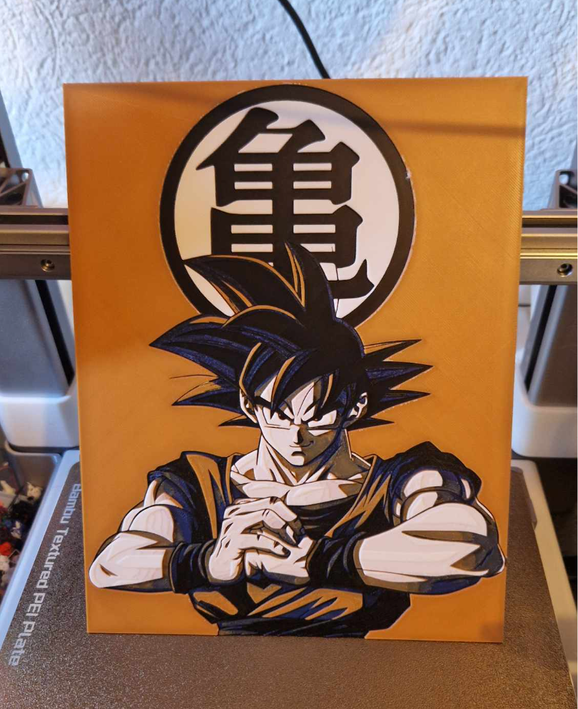 Dragon Ball Z - Goku Logo Hueforge - Photo Art & Lithophanes, in stock in India