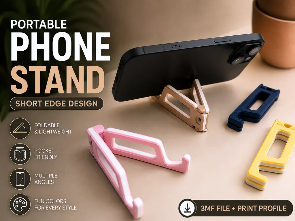Foldable Phone Stand, Short Edge