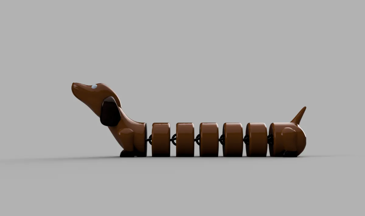 Articulated Dog, photo 2 of 4 - Articulated Dog Fidget & Sensory Toys