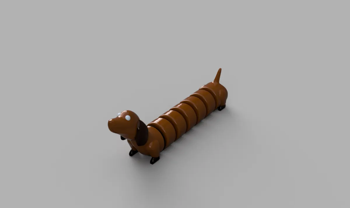 Articulated Dog, photo 3 of 4 - Articulated Dog Fidget & Sensory Toys