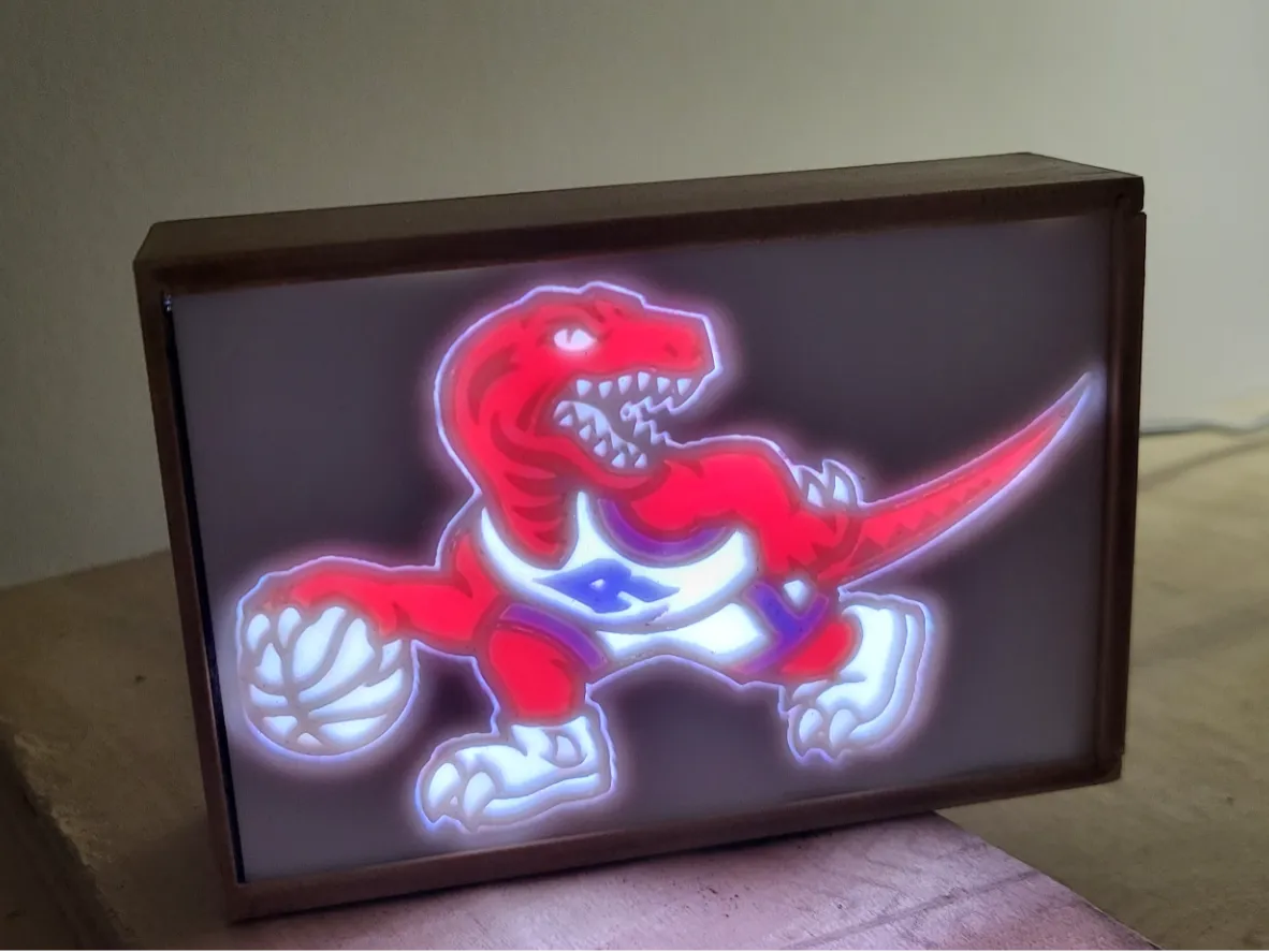 Toronto Raptors Lamp / Lithophane - Photo Art & Lithophanes, in stock in India