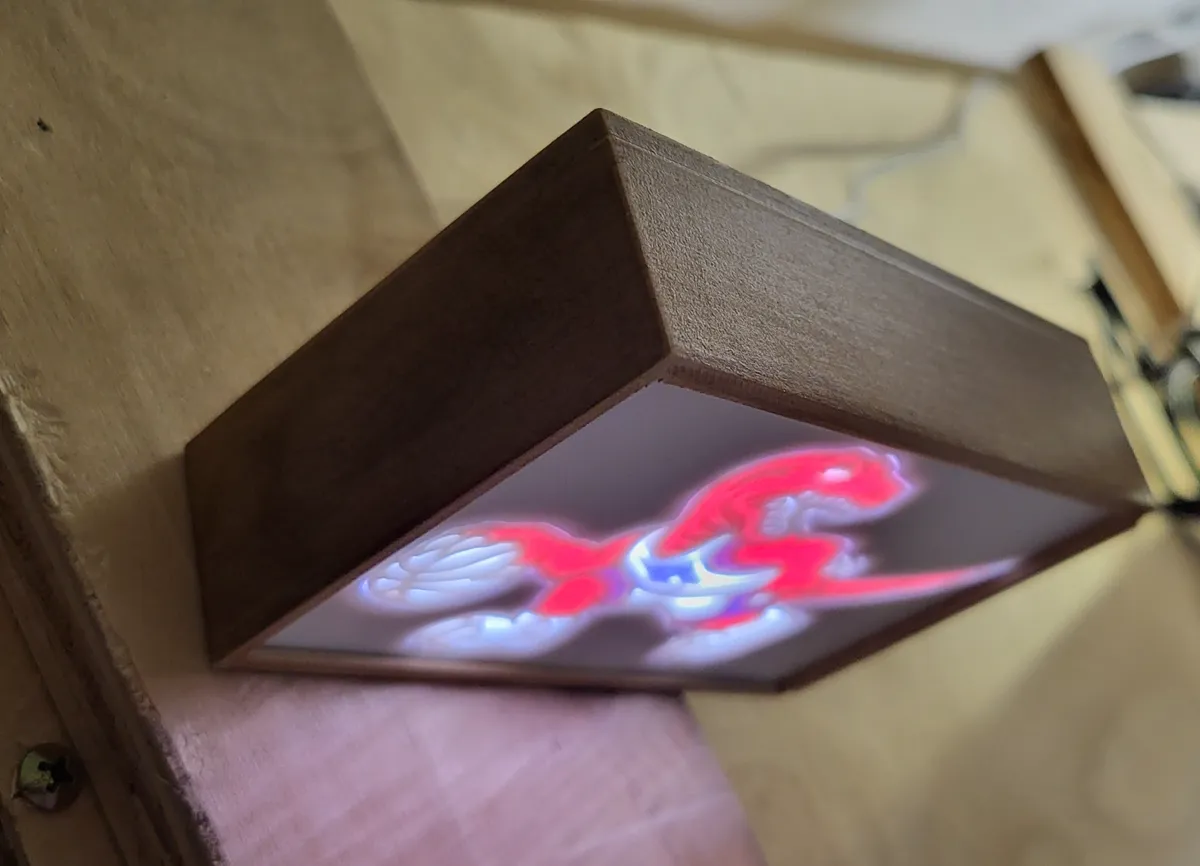 Toronto Raptors Lamp / Lithophane, photo 2 of 4 - Toronto Raptors Lamp / Lithophane Generative Art