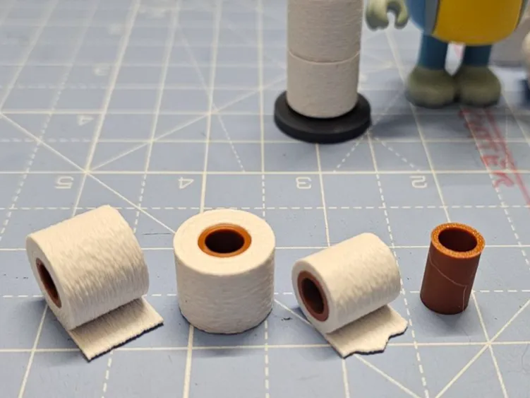 Miniature toilet rolls
