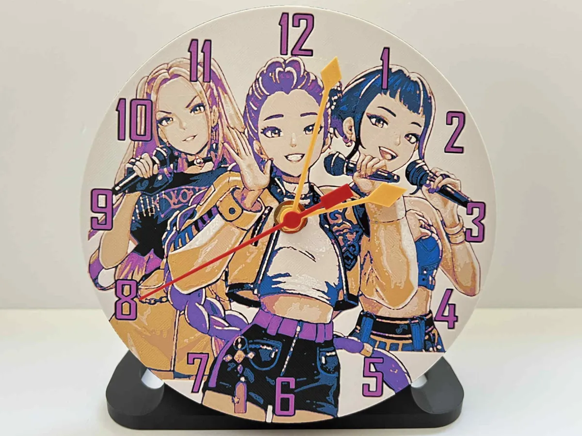 Kpop Demon Hunters - Huntr/X Clock Customizable