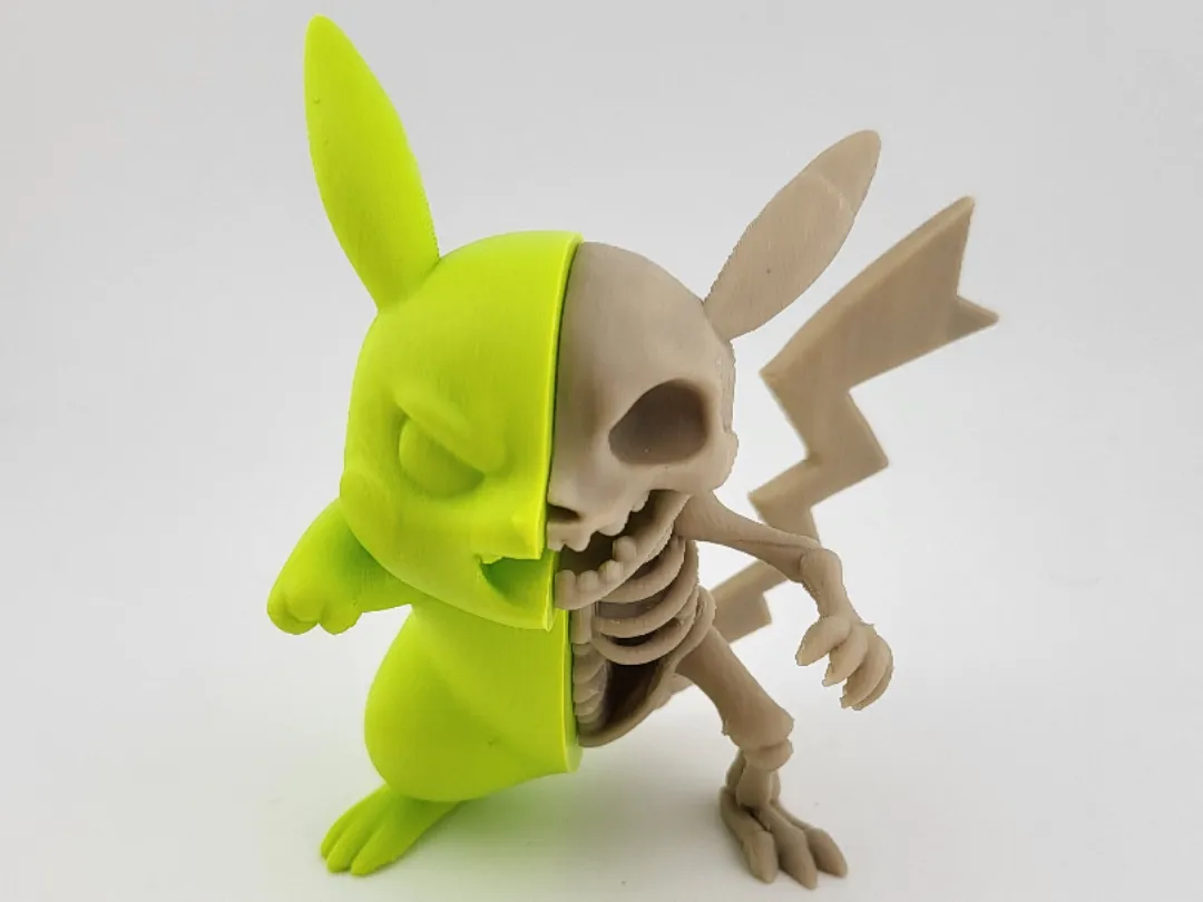 Pikachu pokemon Skeleton action Figure halloween