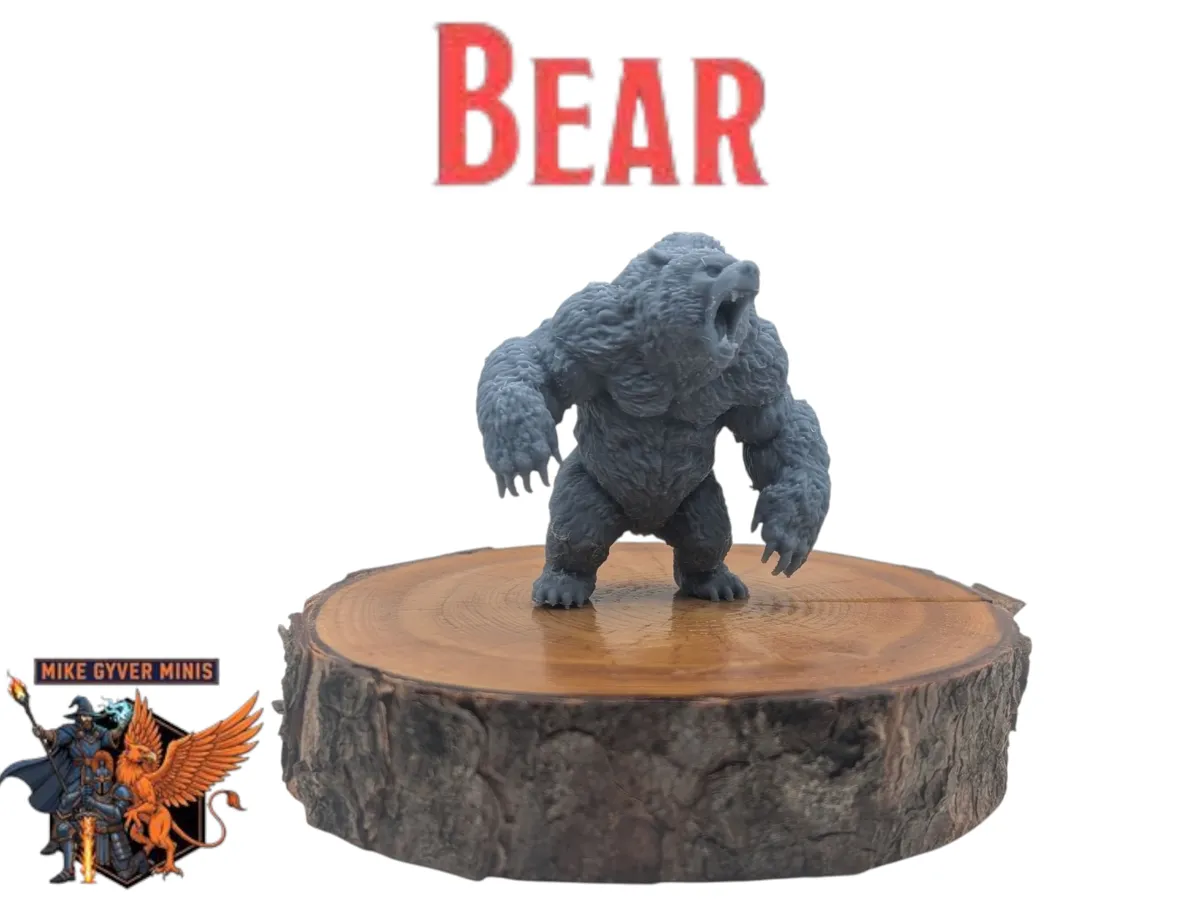 DnD TTRPG Bear Miniature