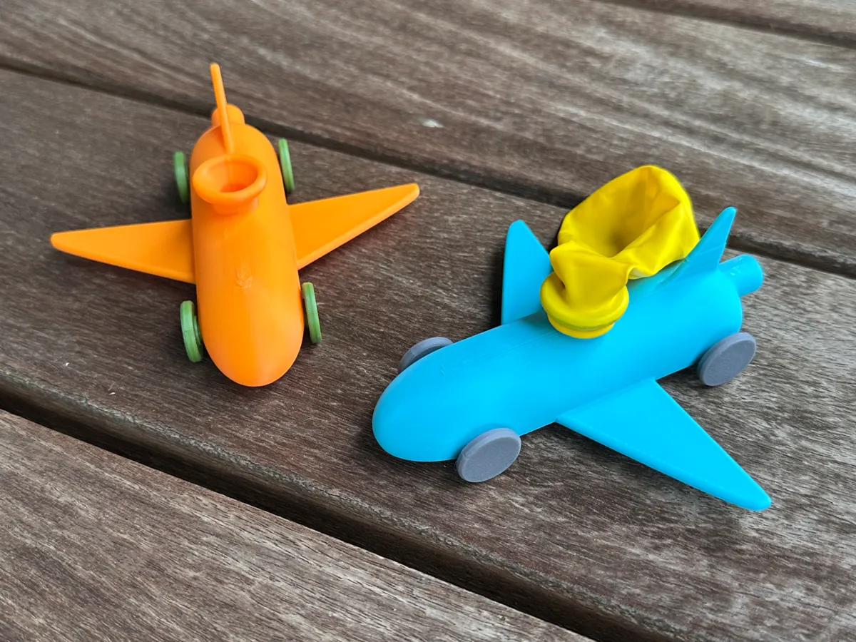 Balloon Airplane - Air Powered Toy - Party Decor & Balloons, in stock