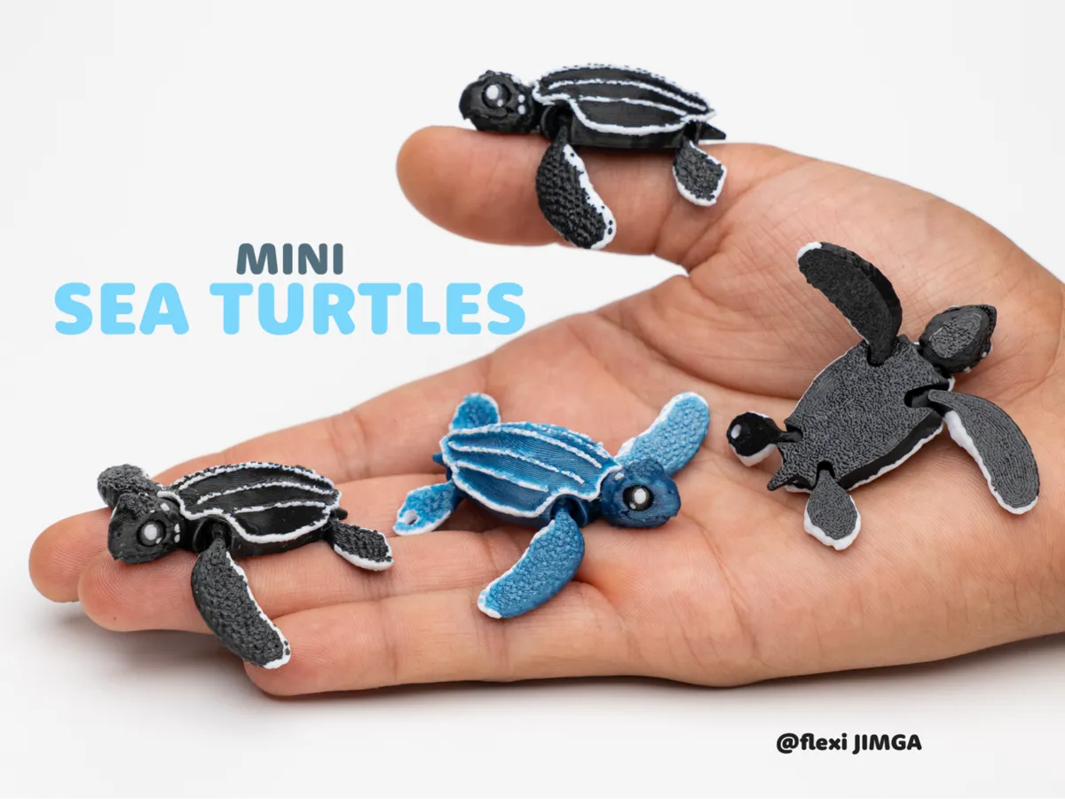 Mini Flexi Turtle | Keychain Version