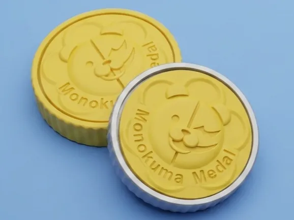 黑白熊旋轉解壓代幣 (Monokuma spinner fidget medal) - Hand Spinners, in stock in India