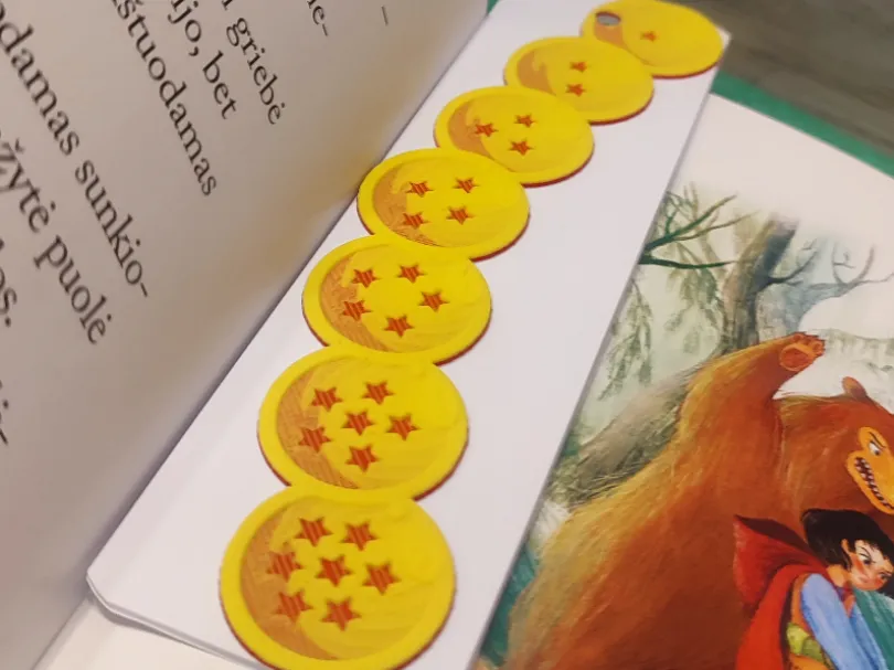 7 Dragon Balls Bookmark ONLY and - Character Bookmarks, in stock
