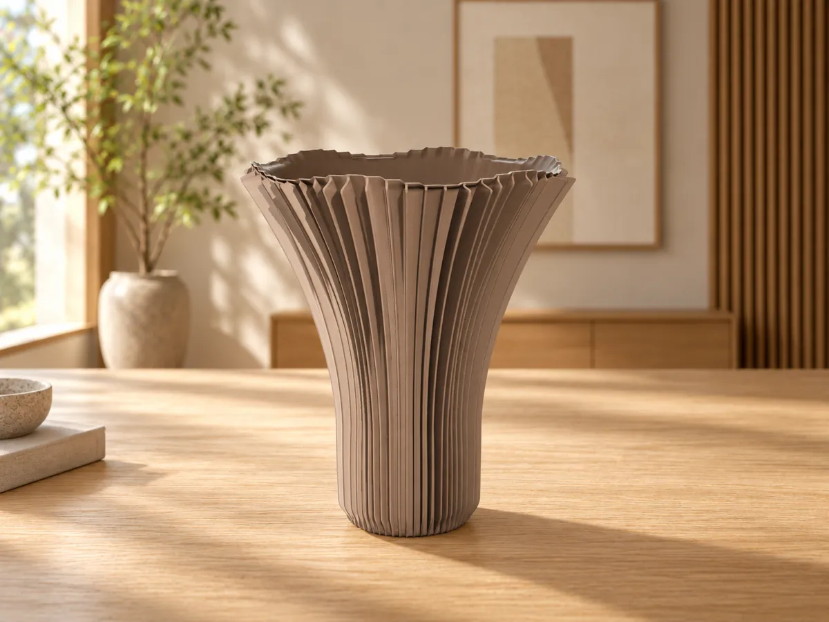 Chanterelle Lamella Vase, Mushroom Decor
