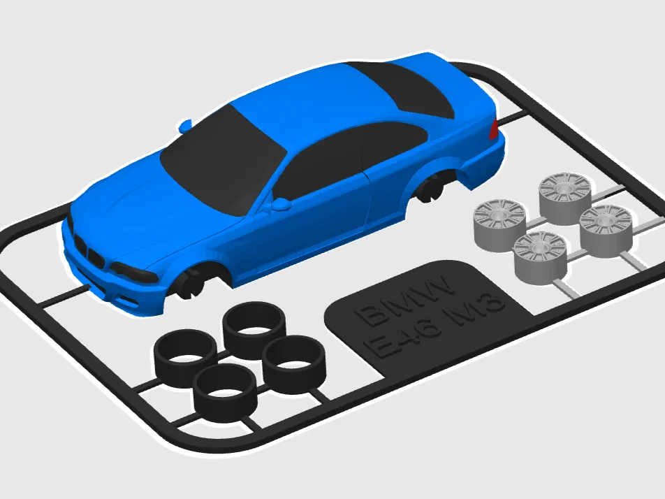 BMW e46 M3 kit card