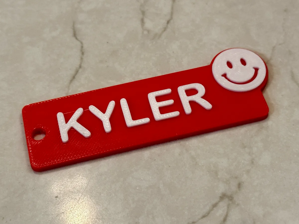 Name Tag Key Chains, photo 3 of 3 - Name Tag Key Chains Art