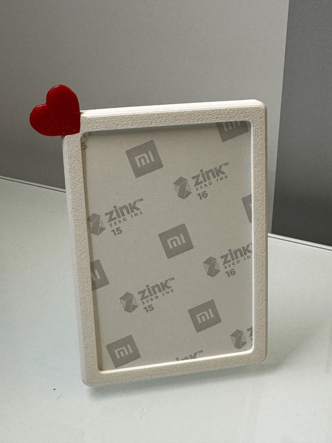 Frame with Heart for Zink photos (5x7.6cm)