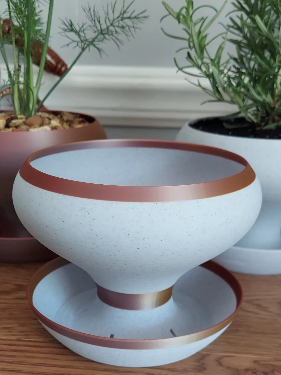 Self Watering Planter - 5 Inch Grail Style, photo 3 of 4 - Self-watering Planters, herb