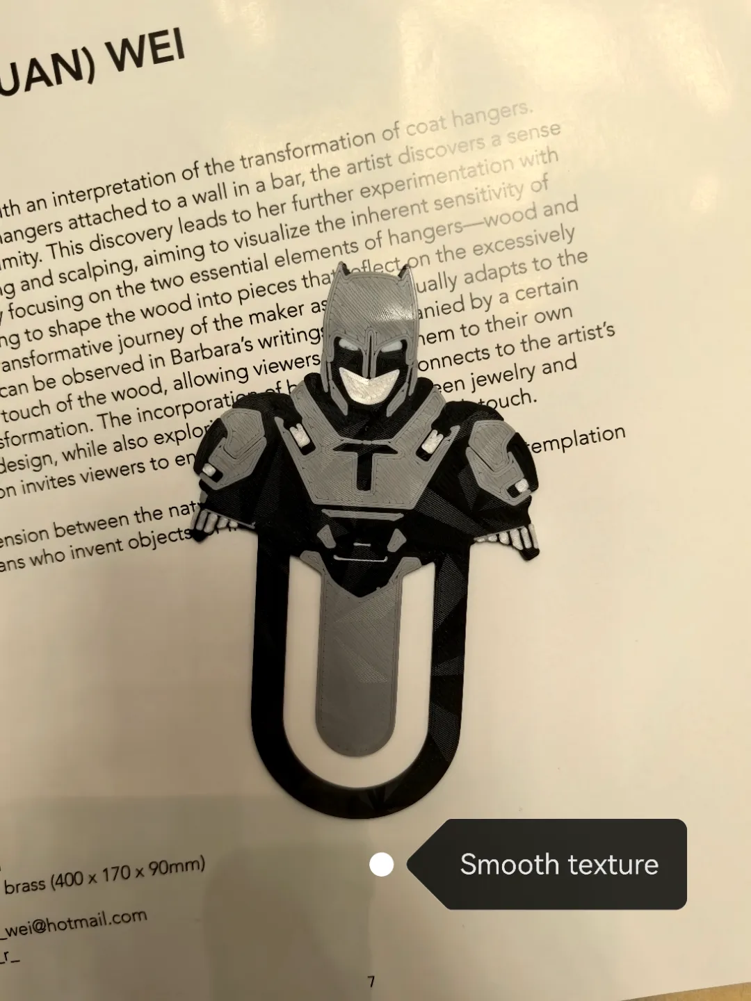 Batman Bookmark, photo 2 of 4 - Batman Bookmark Keychains