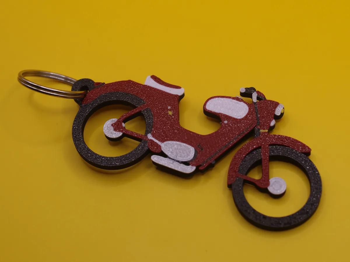 Motorcycle keychain Jawa 50/551 jawetta - 2D Art, in stock in India