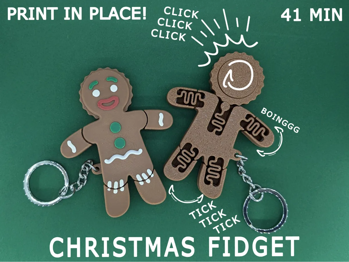 Christmas Fidget - Button & Click Fidgets, in stock