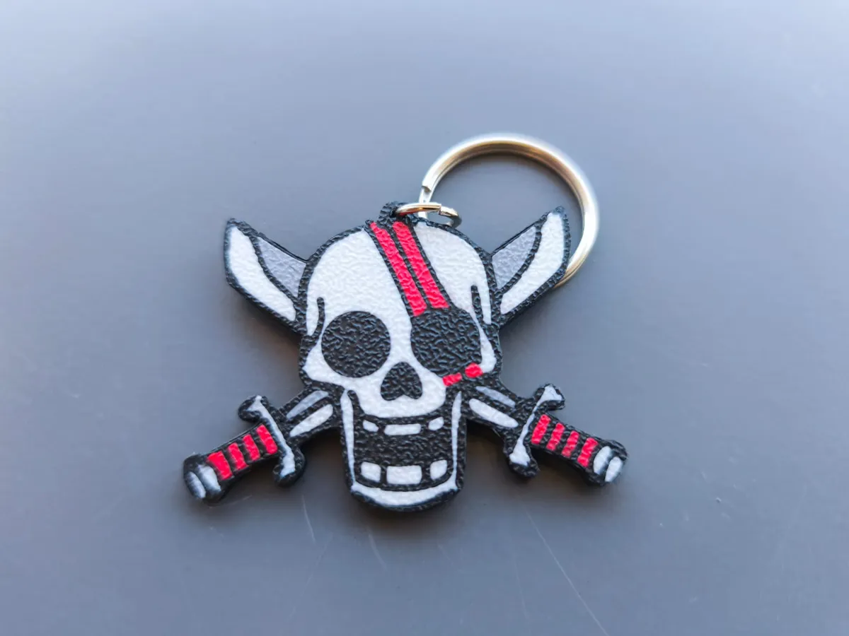 One Piece Kaychain- Shanks Jolly Roger, photo 4 of 4 - One Piece Kaychain- Shanks Jolly Roger Art