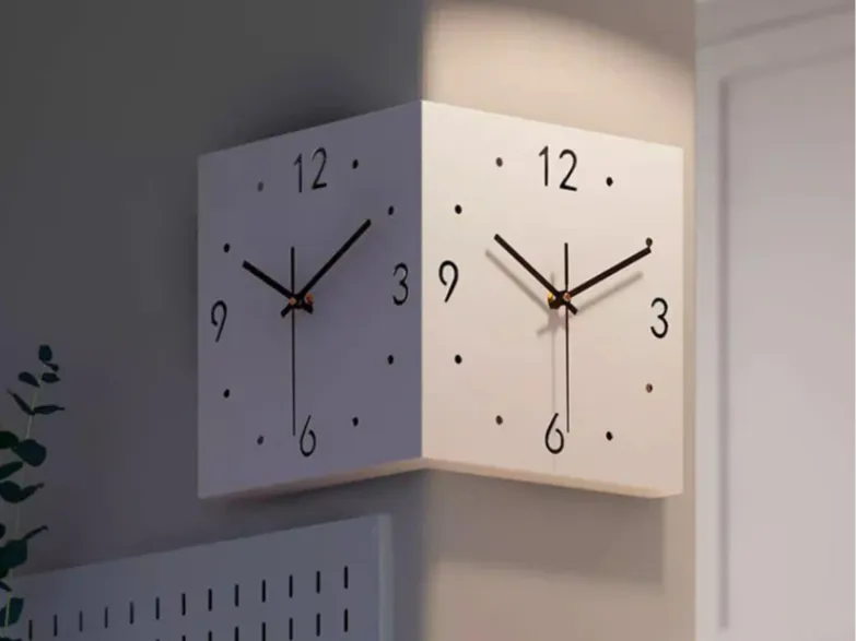 Corner Wall Clock