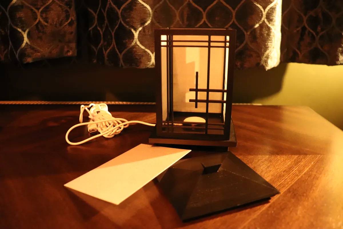 Shoji Lantern, Ikea Kapplake LED, photo 4 of 4 - Shoji Lantern, Ikea Kapplake LED Household