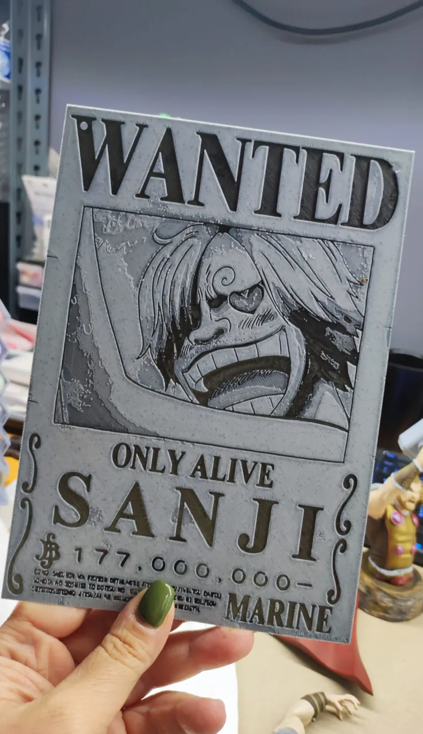 Wanted Poster Sanji - One Piece - 2D Art, in stock in India