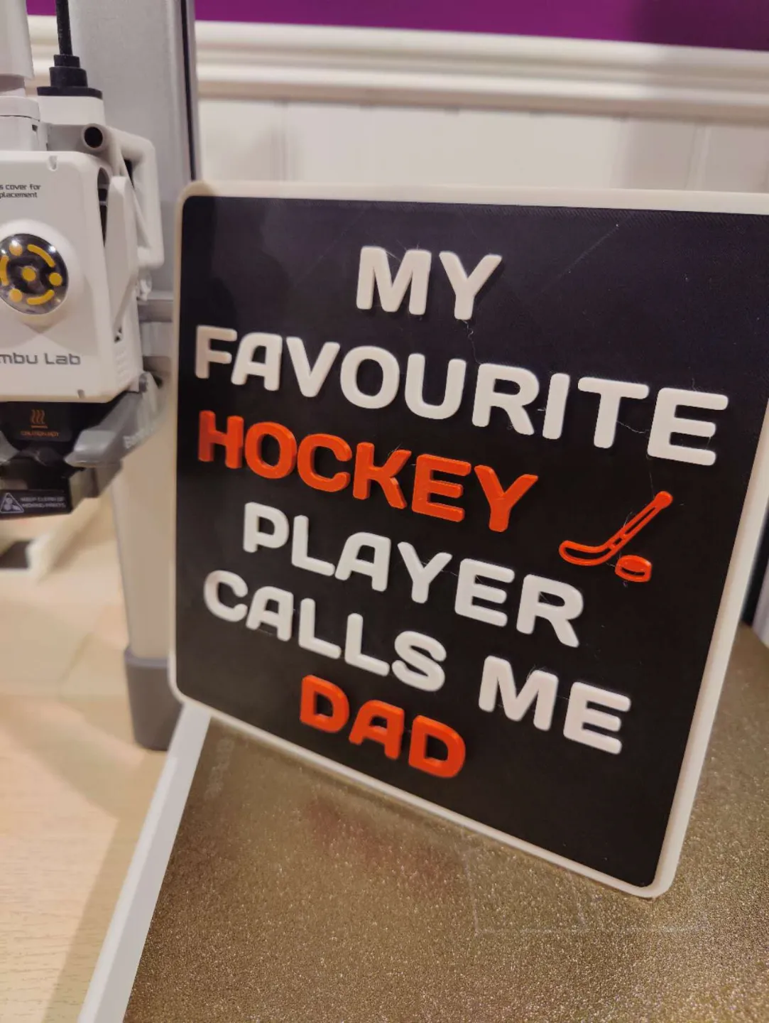 Hockey Dad Sign, photo 4 of 4 - Hockey Dad Sign Home Decor Items