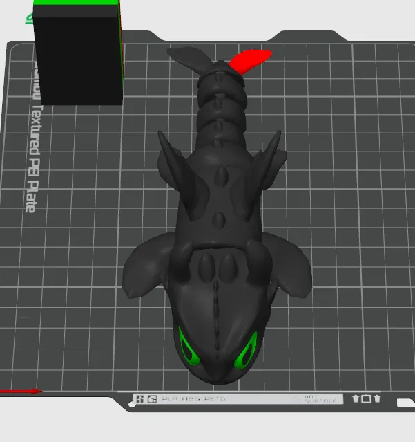 Articulated Dragon toothless Night Fury Flexi, photo 4 of 4 - Articulated Dragon toothless Night Fury Flexi Toys & Games