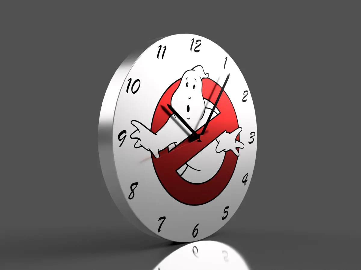 Ghostbusters Logo Clock
