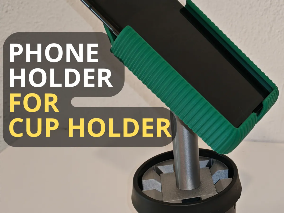 Adjustable Cup Holder Phone Mount