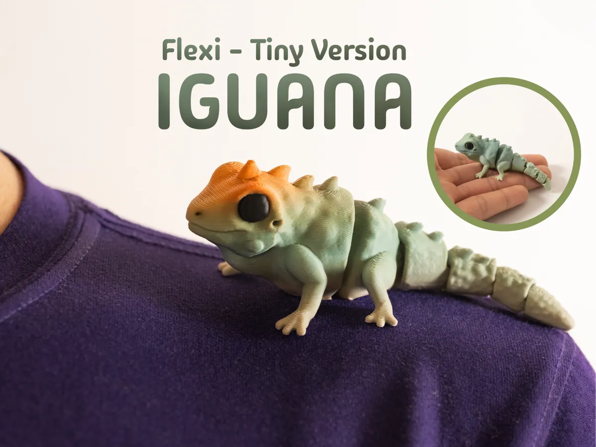 Iguana, Articulated & Keychain