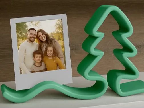 Christmas tree photo frame