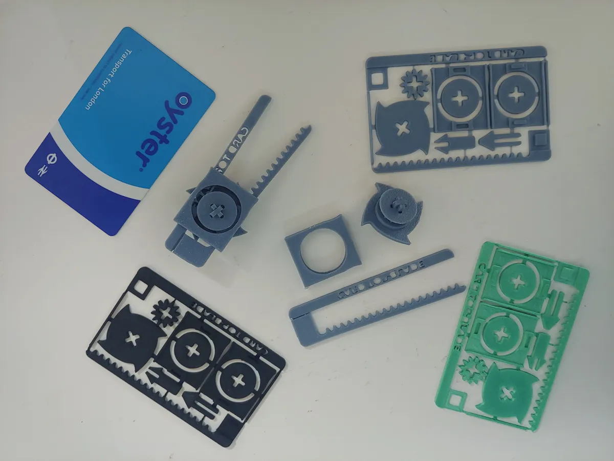 Card Top-blade: a credit card sized beyblade kit - Openers, Cutters & Scrapers, in stock