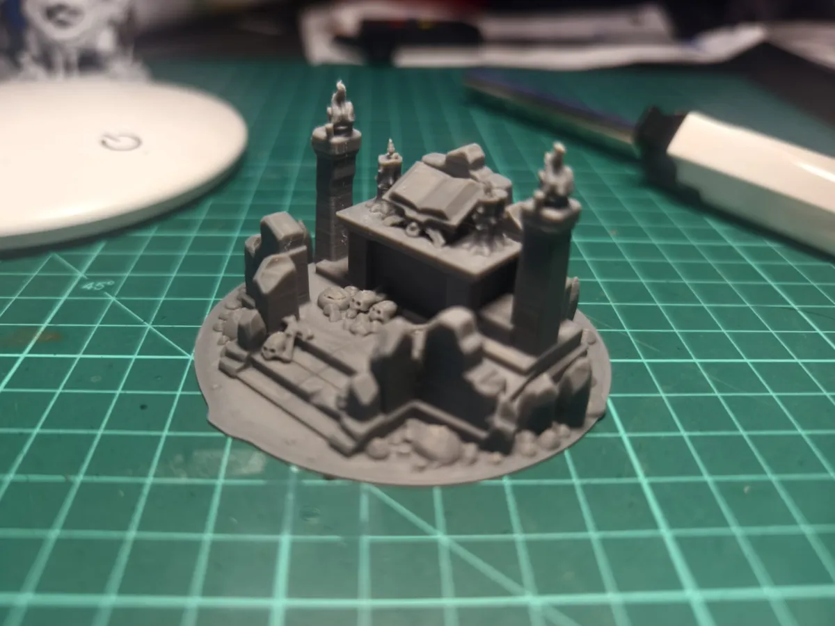 Dungeon and Dragons Stone Altar in ruins