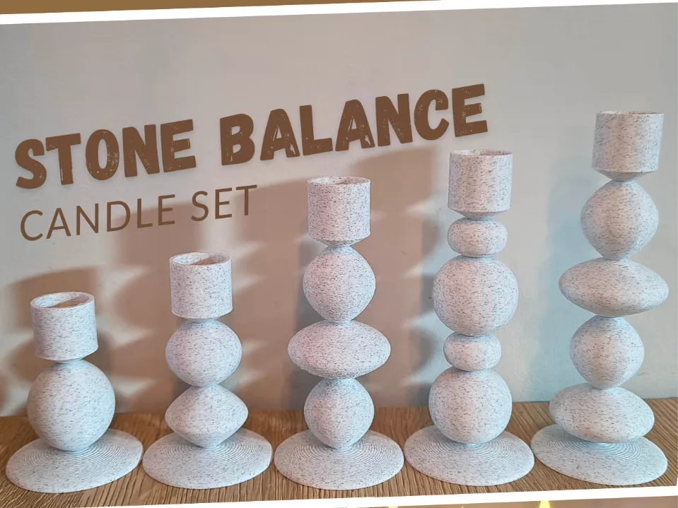 Stone Balance - Candle Set