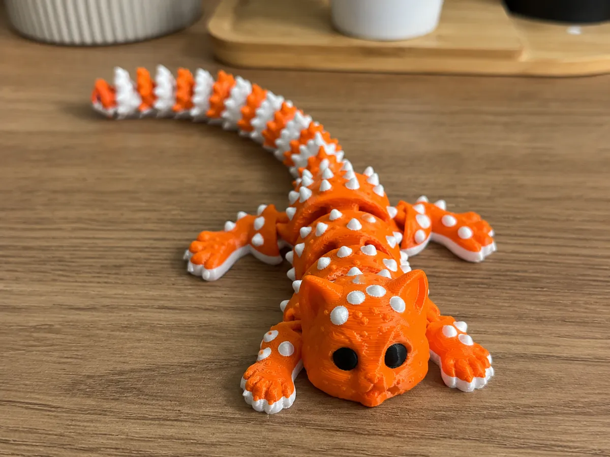 Spiky Flexi Cat, Articulated Flexible Cat Toy, photo 3 of 4 - Spiky Flexi Cat, Articulated Flexible Cat Toy Fidget & Sensory Toys